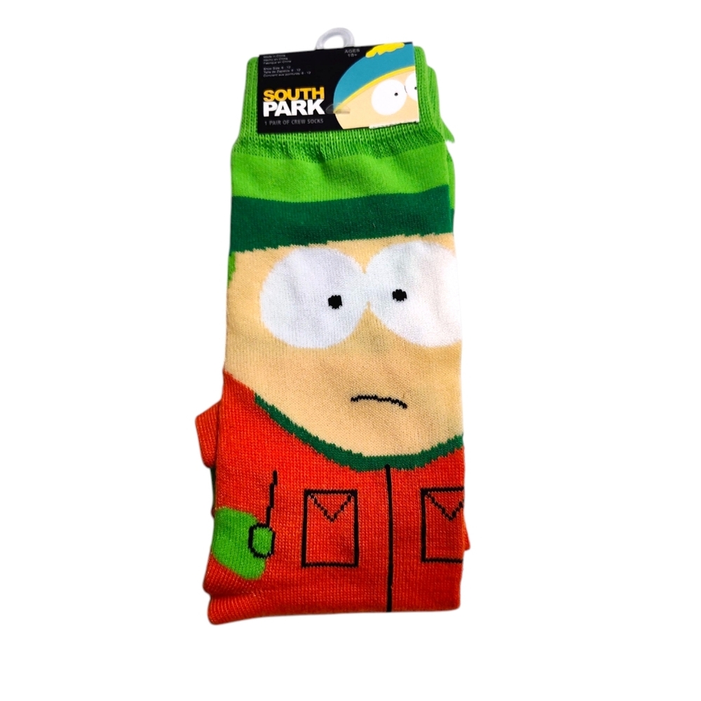 South Park Unisex KYLE Crew Socks Shoe Size Adult 6-12 - Picture 8 of 8